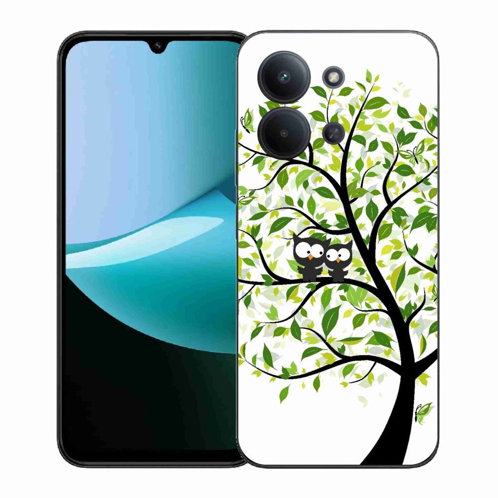 Gelový kryt mmCase na Xiaomi Redmi 15C 4G (171mm)/Poco C85 4G (171mm) - sovičky na stromě