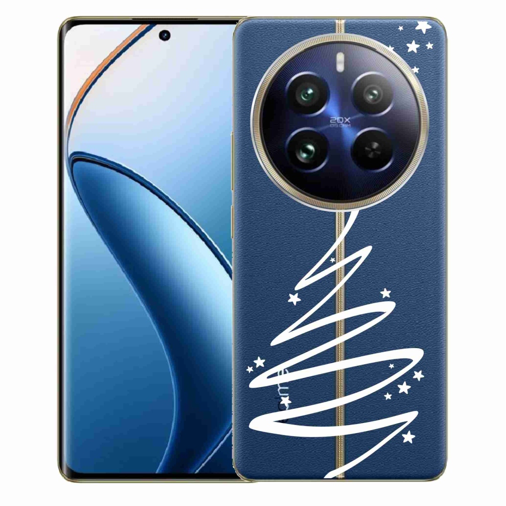Gelový kryt mmCase na Realme 12 Pro 5G/12 Pro+ 5G - bílý stromeček na průhledném pozadí