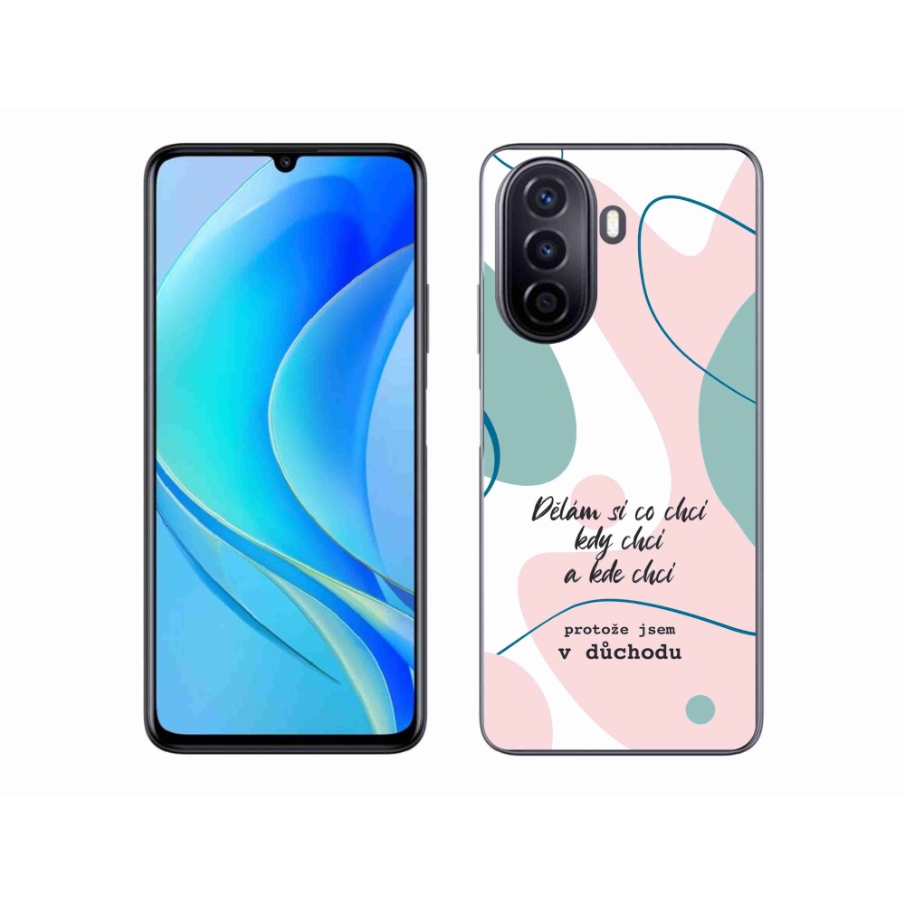 Gelový kryt mmCase na Huawei Nova Y70 - vtipný text 10 bílé pozadí