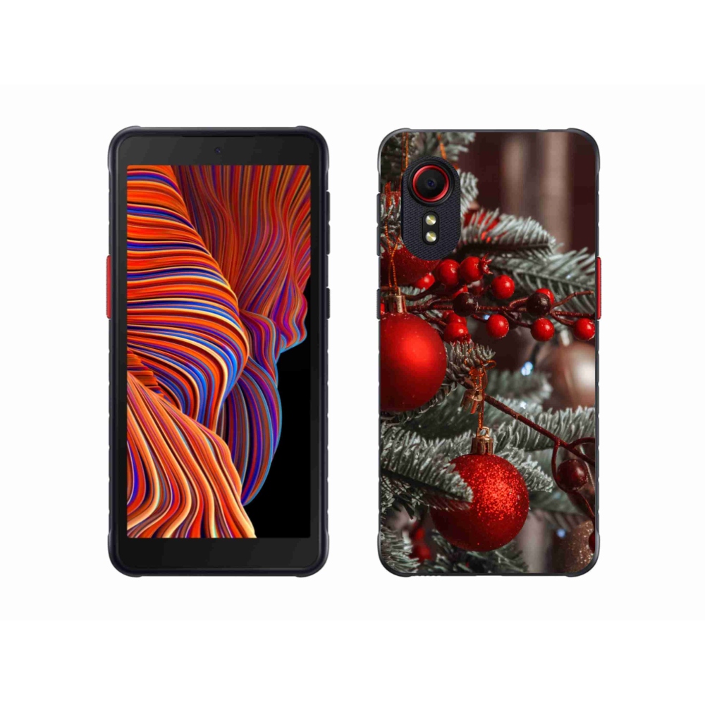 Gelový kryt mmCase na Samsung Galaxy Xcover 5 - vánoční ozdoby 2