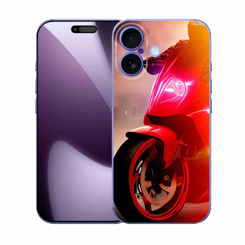 Gelový kryt mmCase na iPhone 17 - motorka