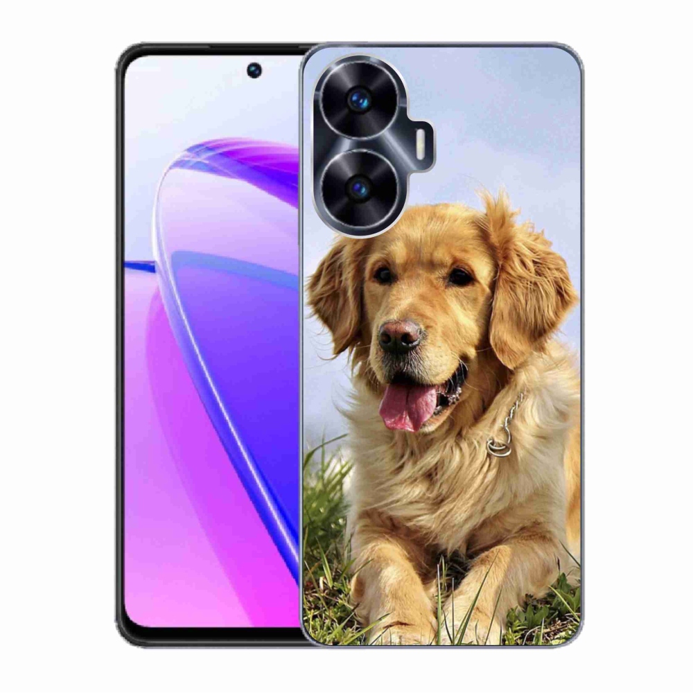 Gelový obal mmCase na Realme C55 - zlatý retrívr