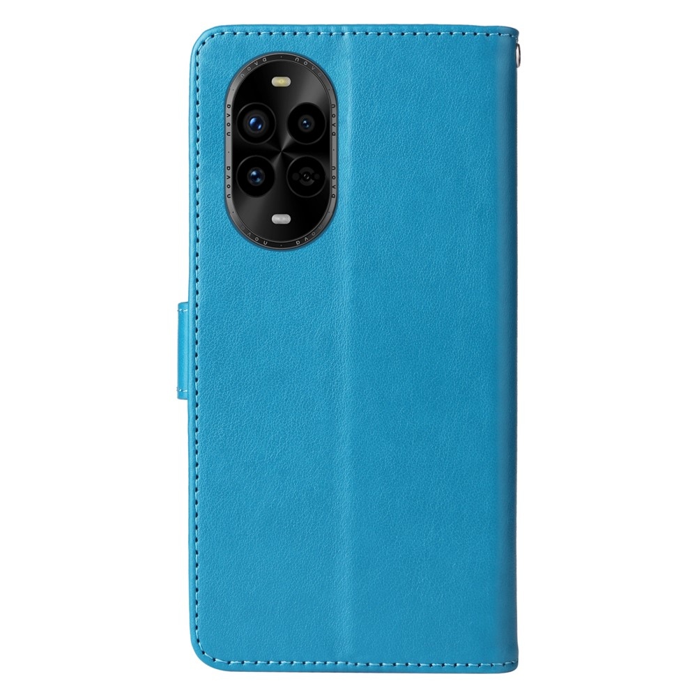 Flowery knížkové pouzdro na Huawei Nova 13 Pro 5G - modré