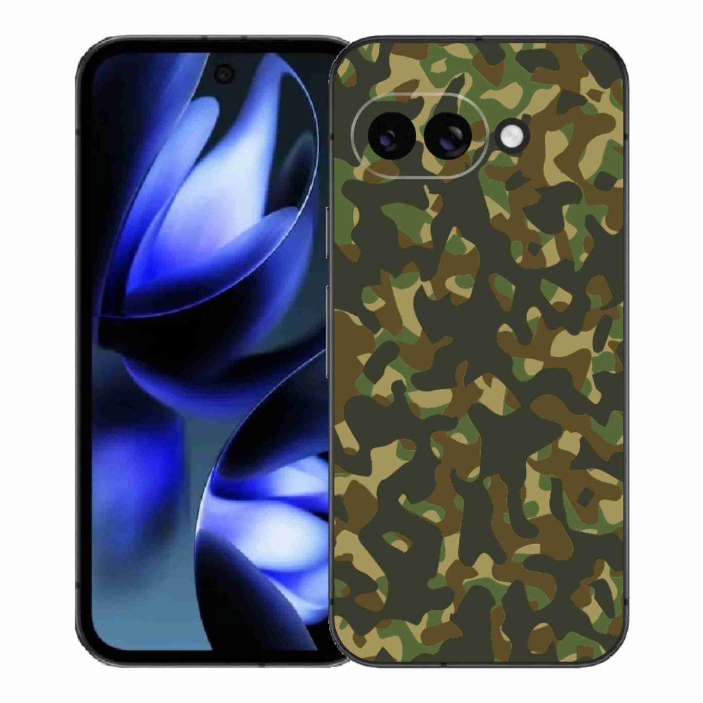 Gelový kryt mmCase na Google Pixel 9a - maskáčový vzor 1