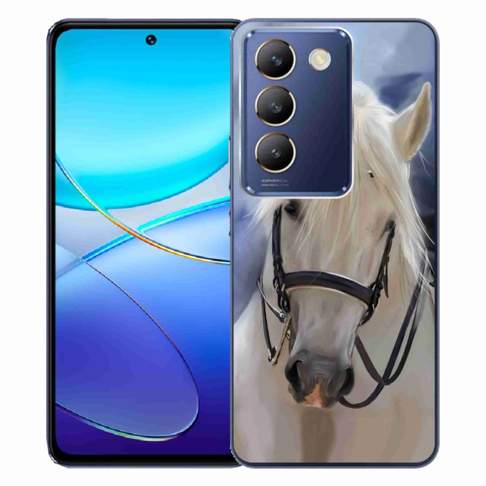 Gelový kryt mmCase na Vivo V40 SE 4G/5G - bílý kůň