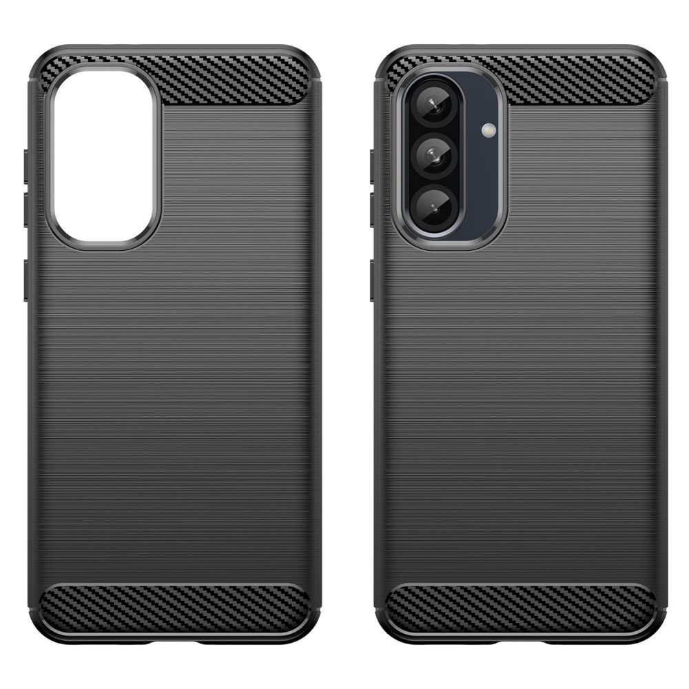 Carbon odolný gelový obal na Samsung Galaxy A36 5G/A56 5G - černý