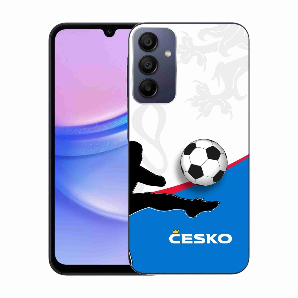 Gelový kryt mmCase na Samsung Galaxy A15 4G/5G - fotbal Česko 3