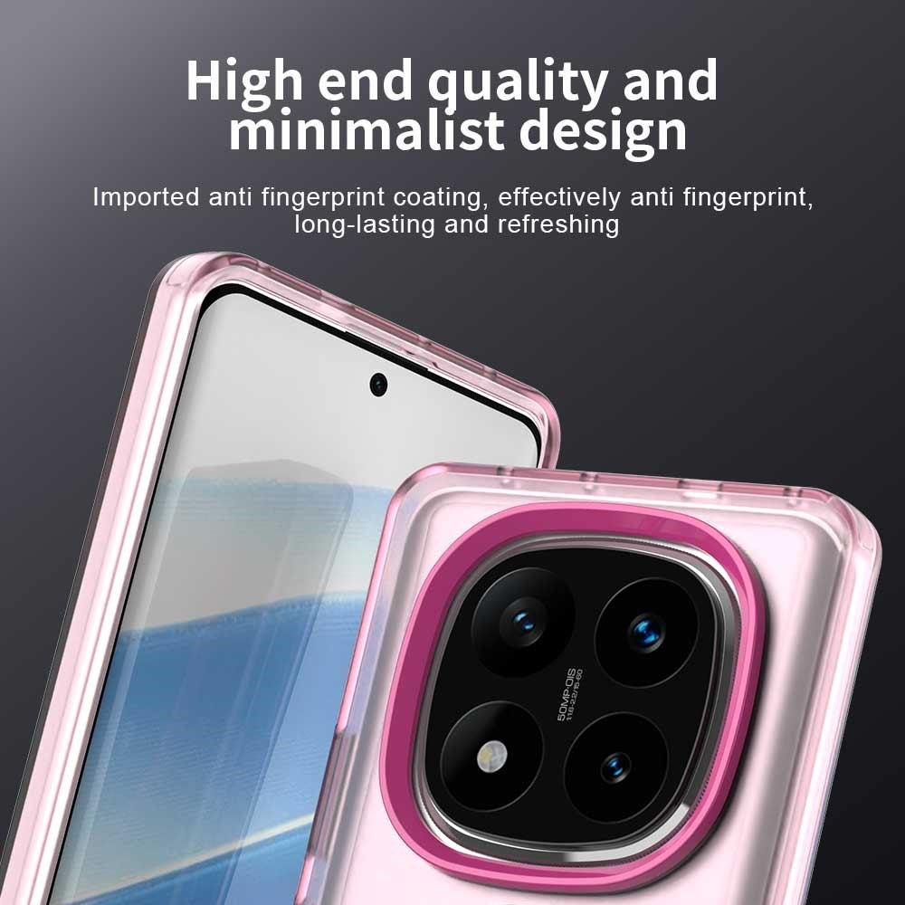 Candy gelový obal s MagSafe na Xiaomi Redmi Note 14 Pro 5G/Poco X7 5G - růžový