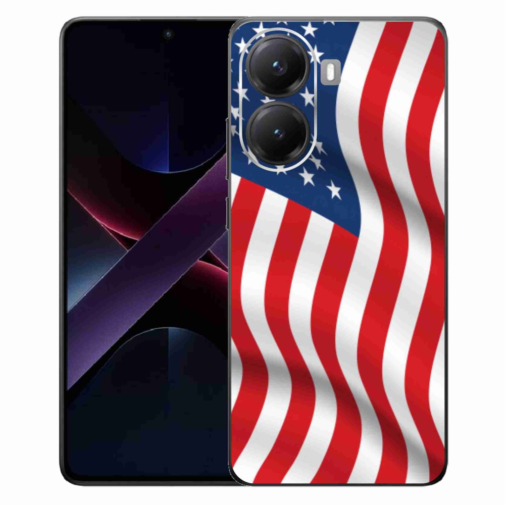 Gelový kryt mmCase na Xiaomi Poco X7 Pro 5G - USA vlajka