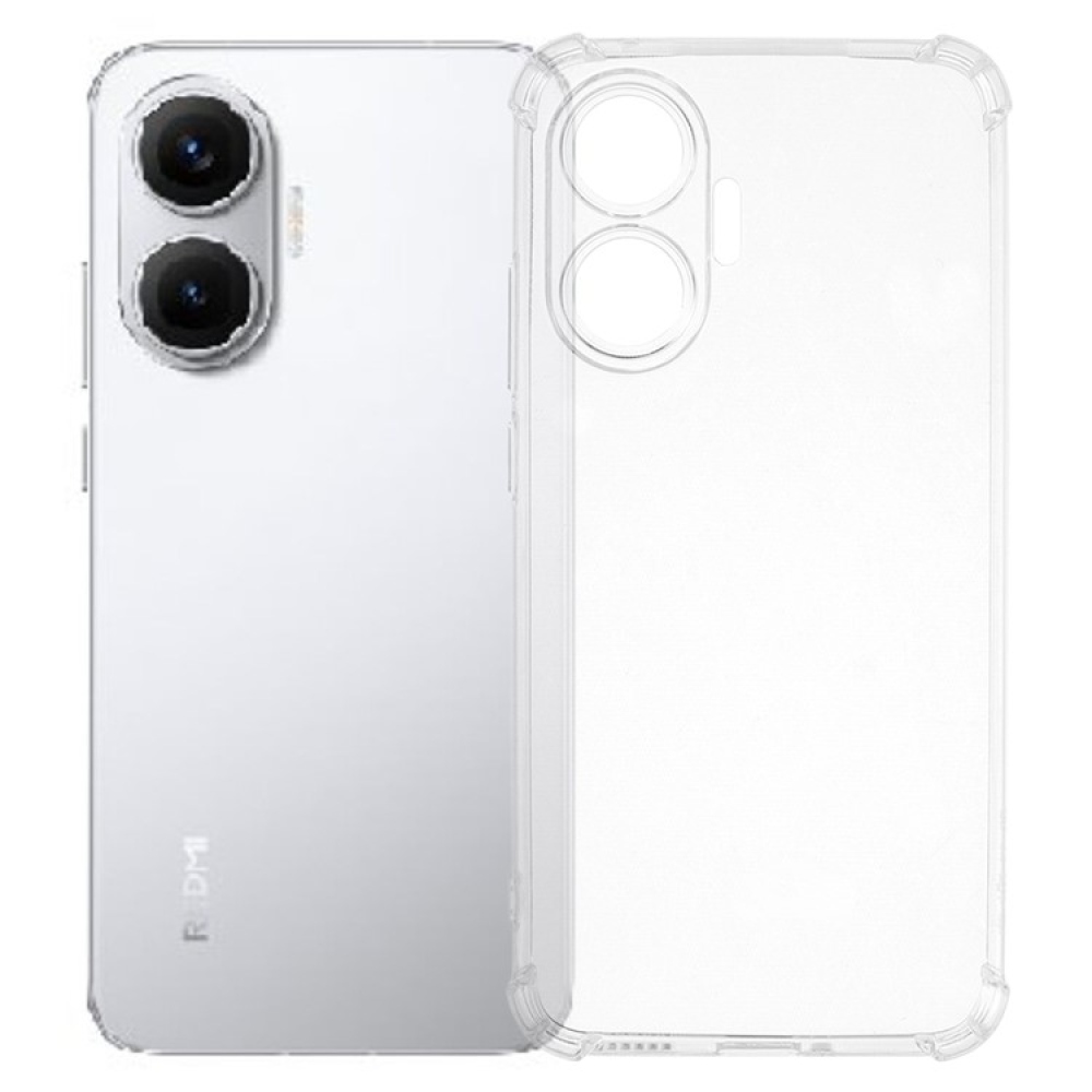 Transparentní gelový kryt se zesílenými rohy na Xiaomi Poco F7 5G