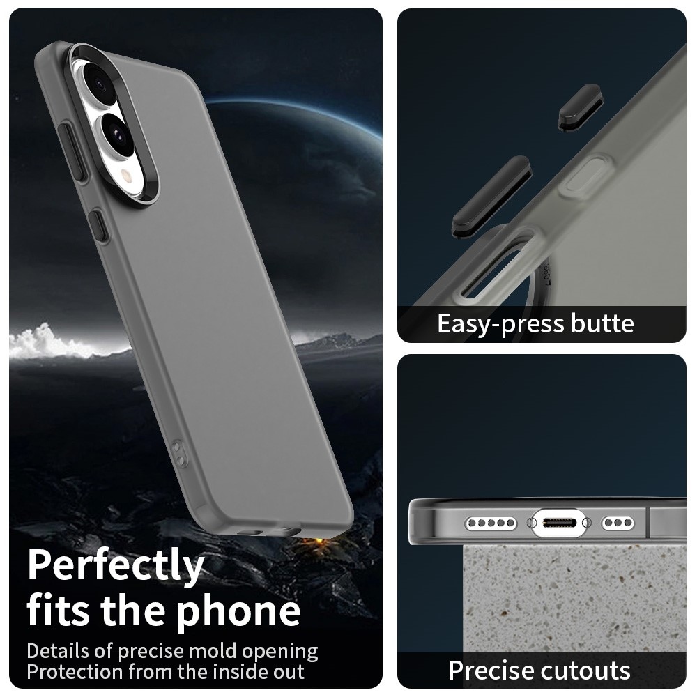 Candys matný gelový obal na Samsung Galaxy S25 Edge - černý