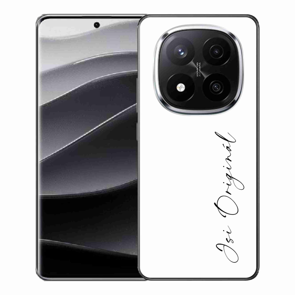 Gelový kryt mmCase na Xiaomi Redmi Note 14 Pro+ 5G - jsi originál bílé pozadí