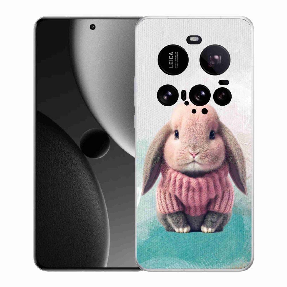 Gelový kryt mmCase na Xiaomi 15 Ultra - králíček ve svetru