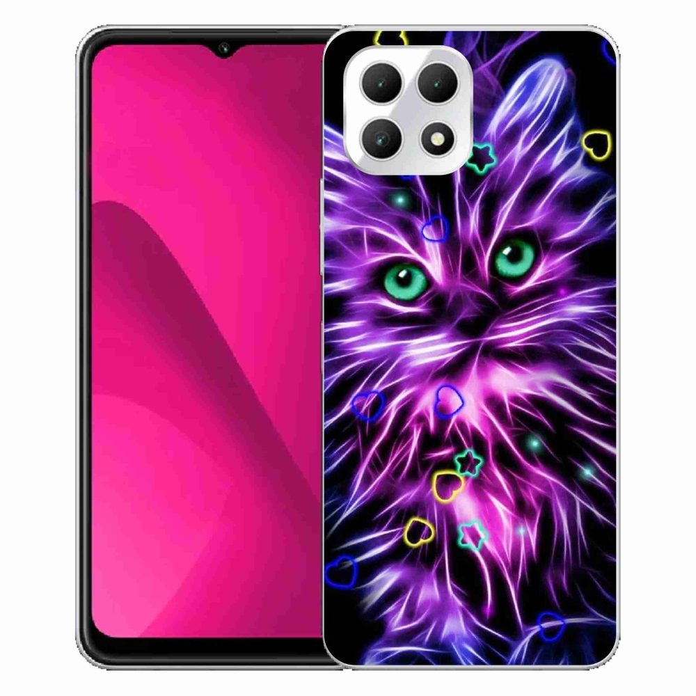 Gelový kryt mmCase na T-Mobile T Phone 2 - abstraktní kočka