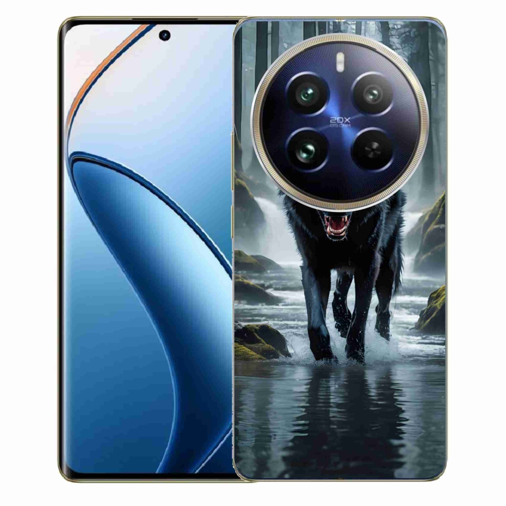 Gelový kryt mmCase na Realme 12 Pro 5G/12 Pro+ 5G - černý vlk