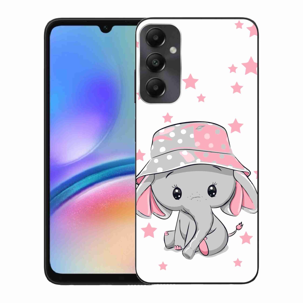 Gelový kryt mmCase na Samsung Galaxy A05s - růžový slon