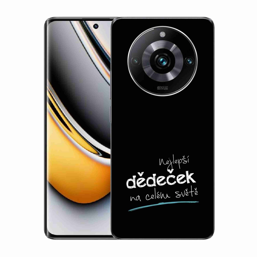 Gelový kryt mmCase na Realme 11 Pro/11 Pro+ - nejlepší dědeček 3 černé pozadí