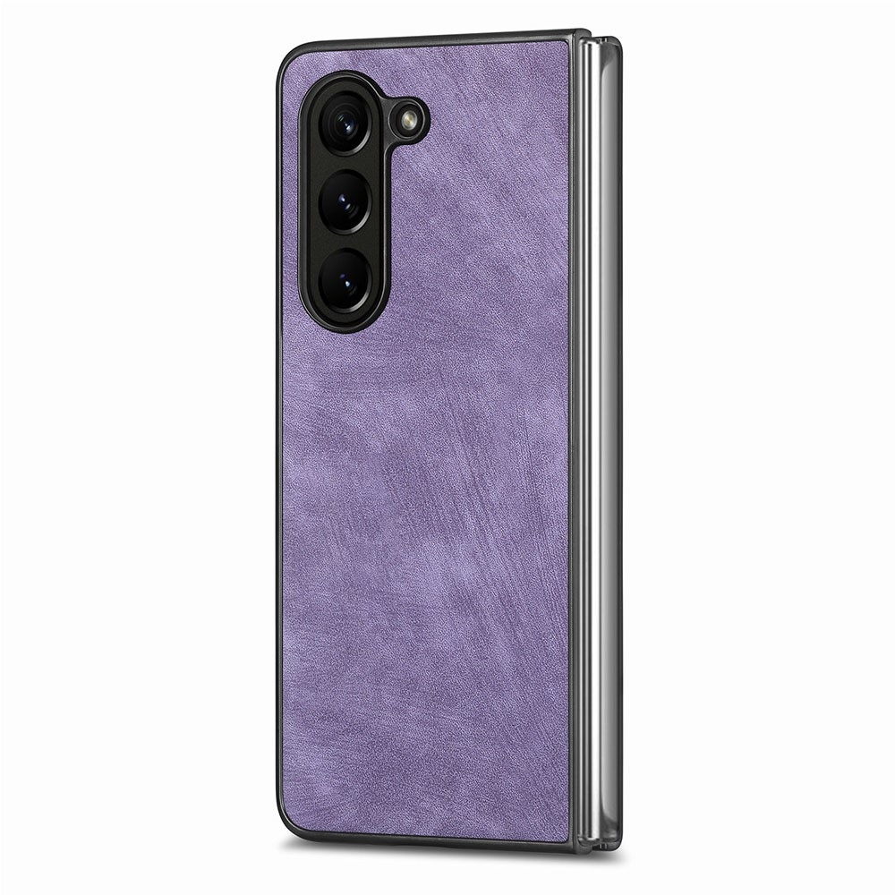 Vintage plastové pouzdro na Samsung Galaxy Z Fold5 5G - fialové