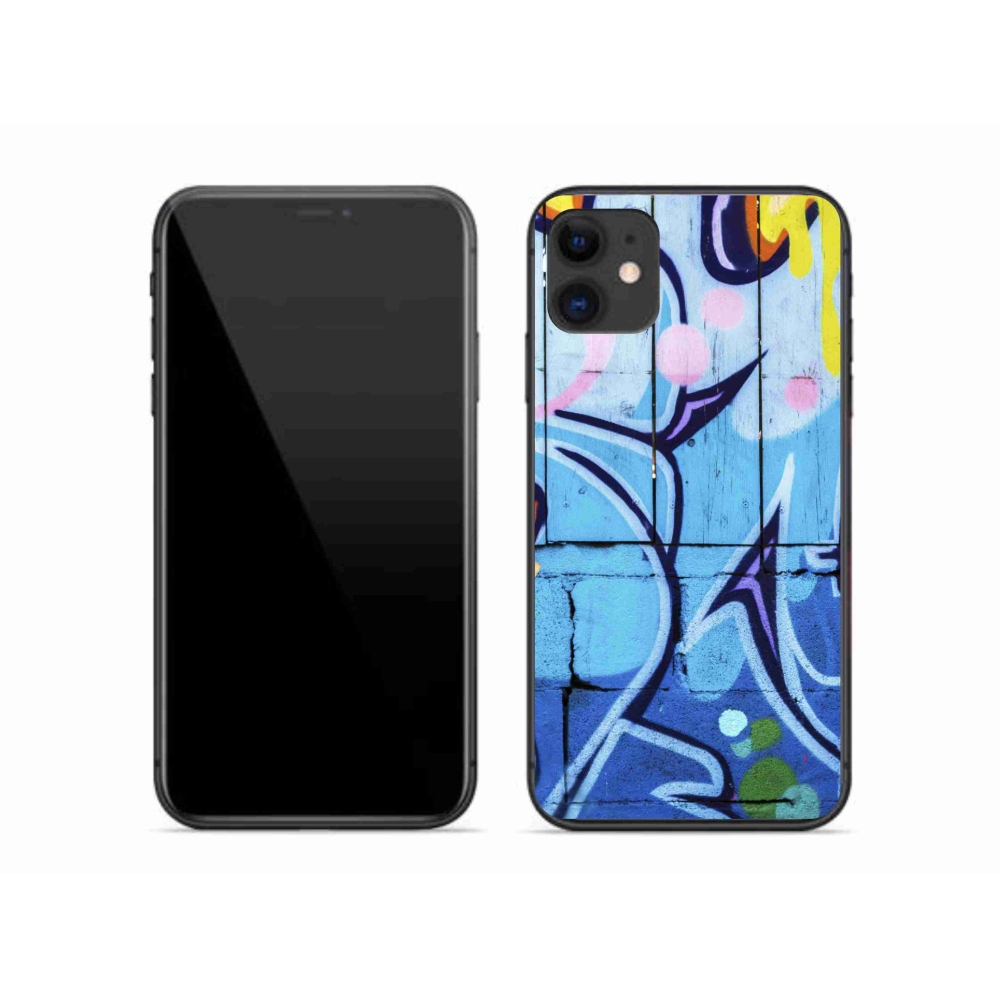Gelový kryt mmCase na iPhone 11 - graffiti
