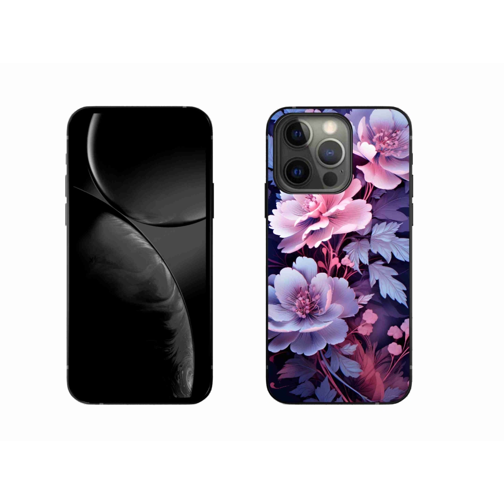 Gelový kryt mmCase na iPhone 13 Pro - květiny 11