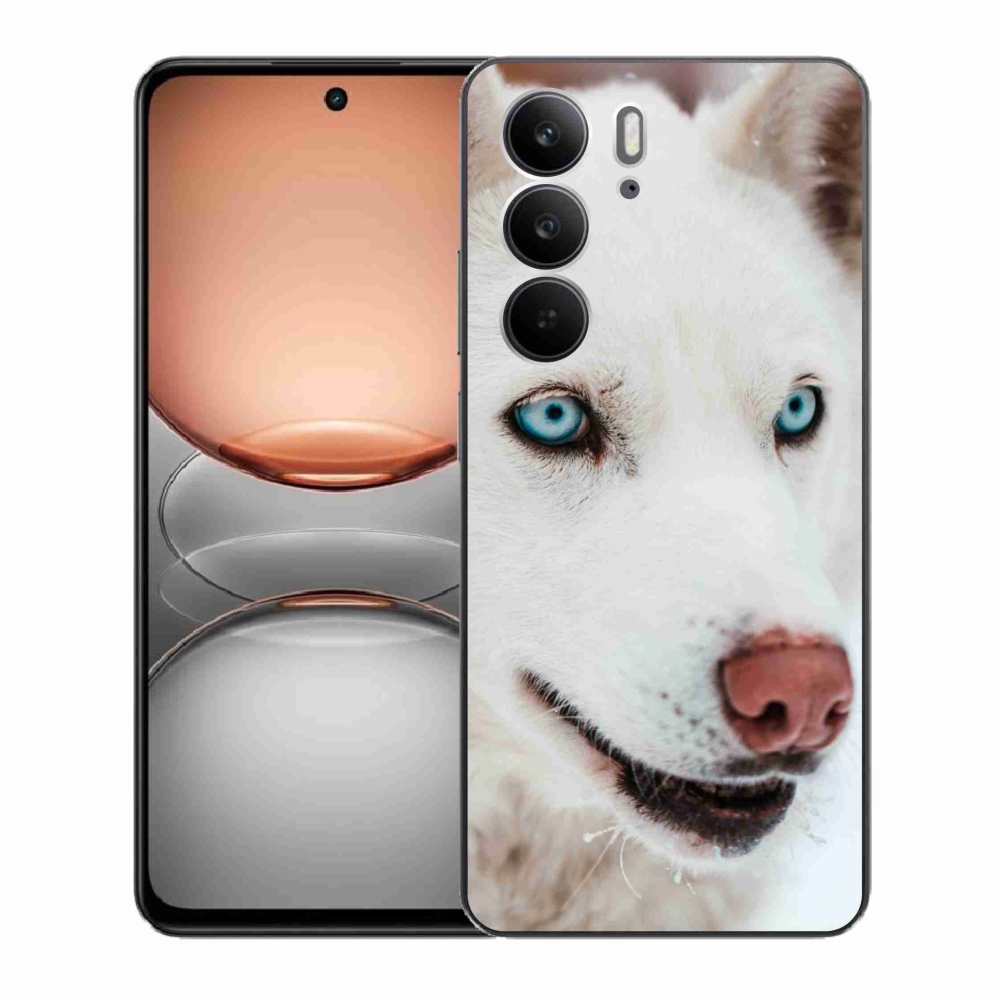 Gelový kryt mmCase na Realme C75 - psí pohled