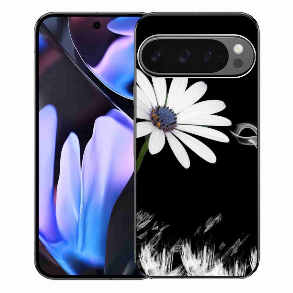 Gelový kryt mmCase na Google Pixel 9 Pro XL - bílá květina