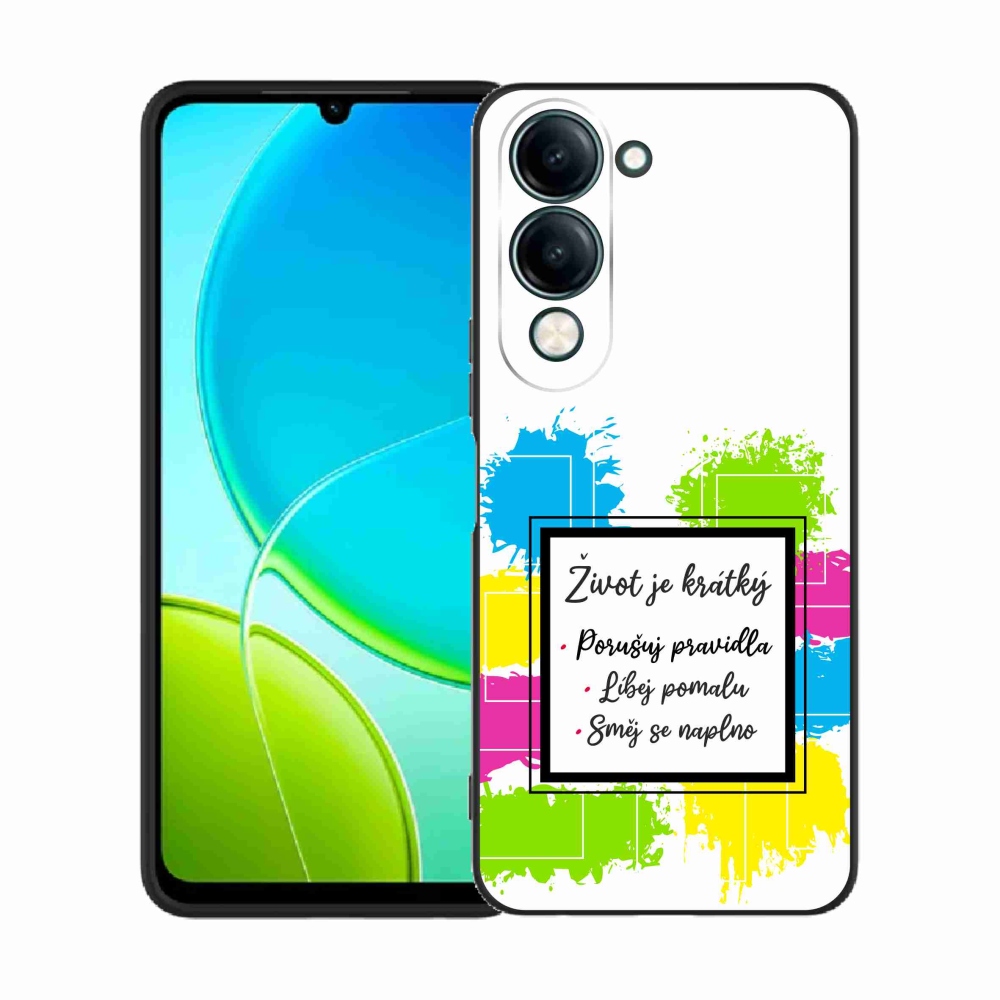Gelový kryt mmCase na Vivo Y29s 5G - citát 5 bílé pozadí