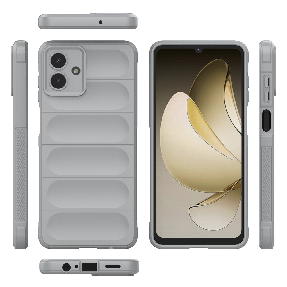 Rugg odolný gelový obal na Samsung Galaxy A07 4G - světlešedý