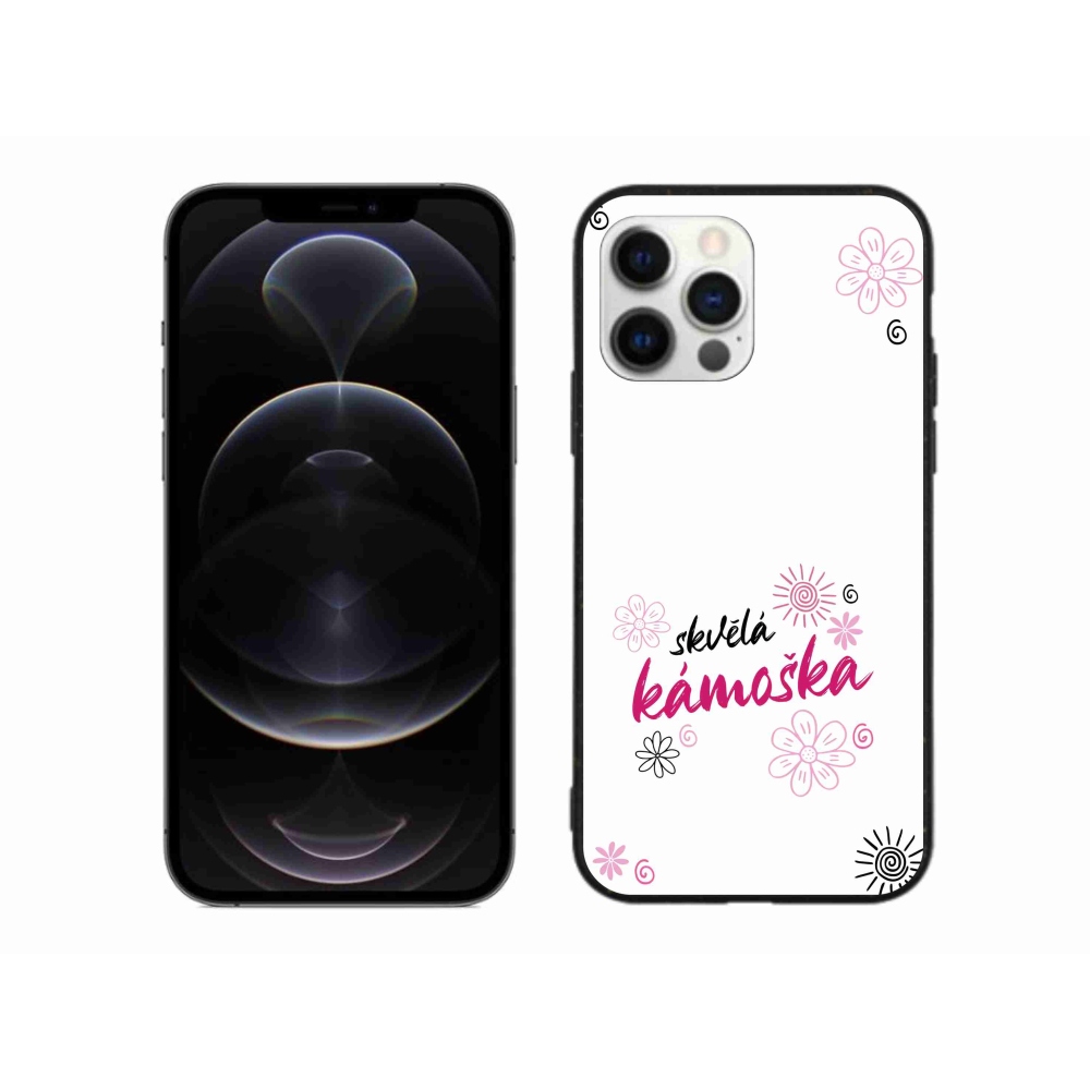 Gelový kryt mmCase na iPhone 12 Pro Max - skvělá kámoška bílé pozadí