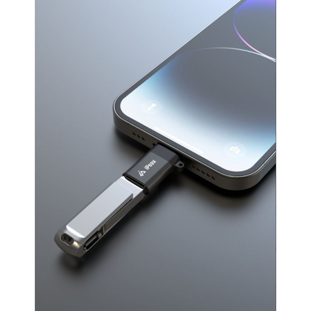 iPEAX Adaptér OTG Lightning / USB-A (samice) - černý