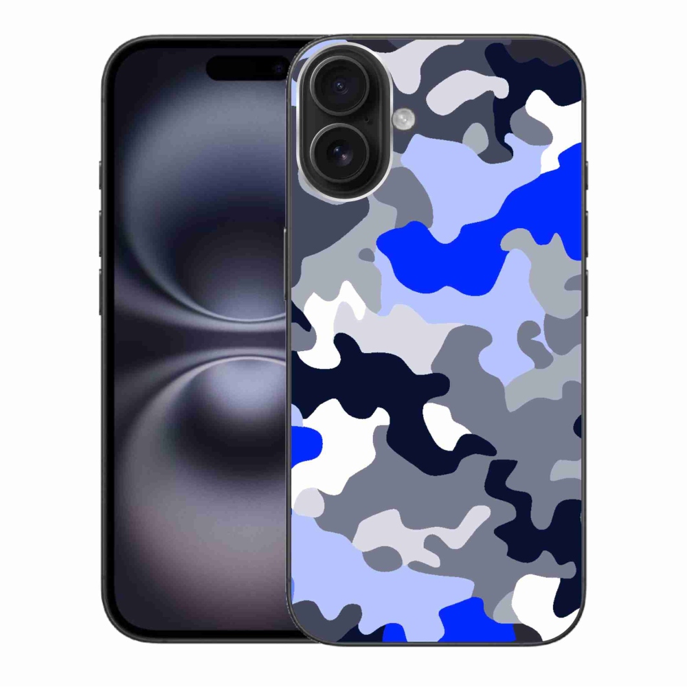 Gelový kryt mmCase na iPhone 16 Plus - maskáčový vzor 8