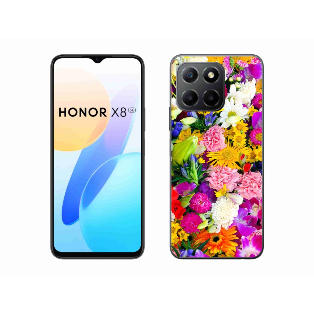 Gelový kryt mmCase na Honor X8 5G - květiny 12