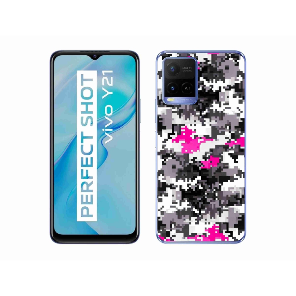 Gelový kryt mmCase na Vivo Y21/Y21s/Y33s - maskáčový vzor 4