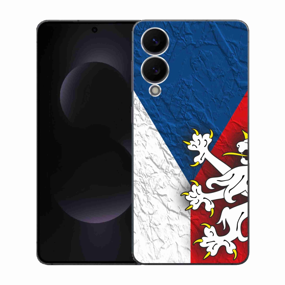 Gelový kryt mmCase na Samsung Galaxy S25 Edge - česká vlajka 1