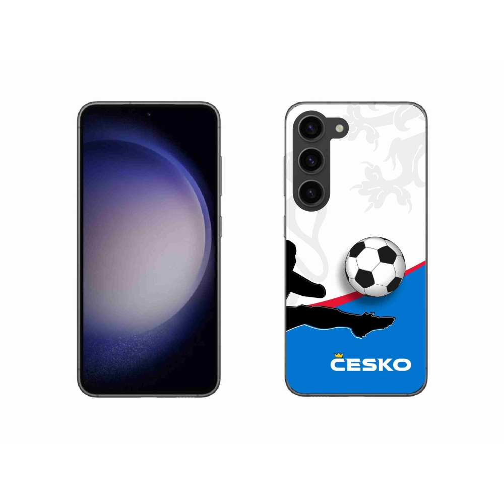 Gelový kryt mmCase na Samsung Galaxy S23 5G - fotbal Česko 3