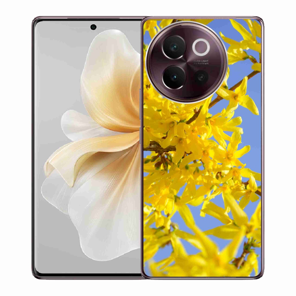 Gelový kryt mmCase na Vivo V40 Lite 5G - žluté květy