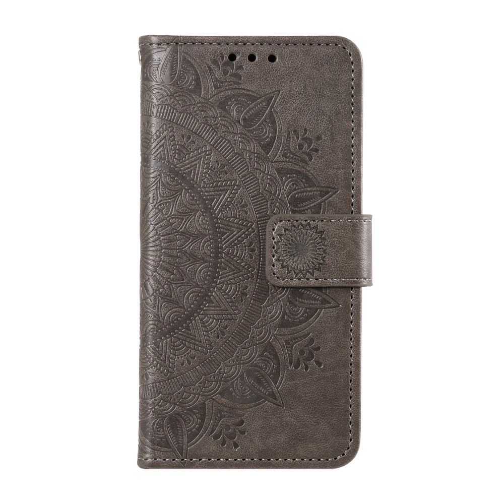 Mandala knížkové pouzdro na Xiaomi 15 Pro - šedé