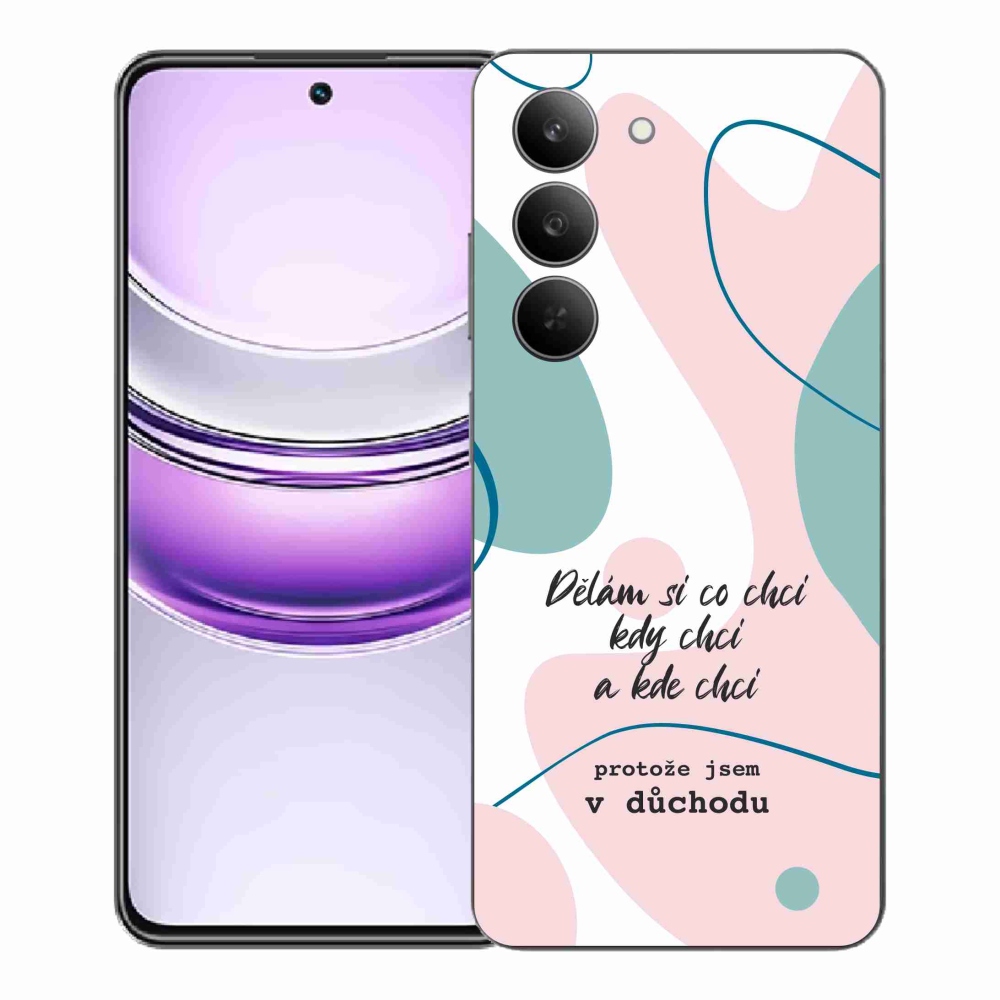 Gelový kryt mmCase na Realme 14x 5G - vtipný text 10 bílé pozadí