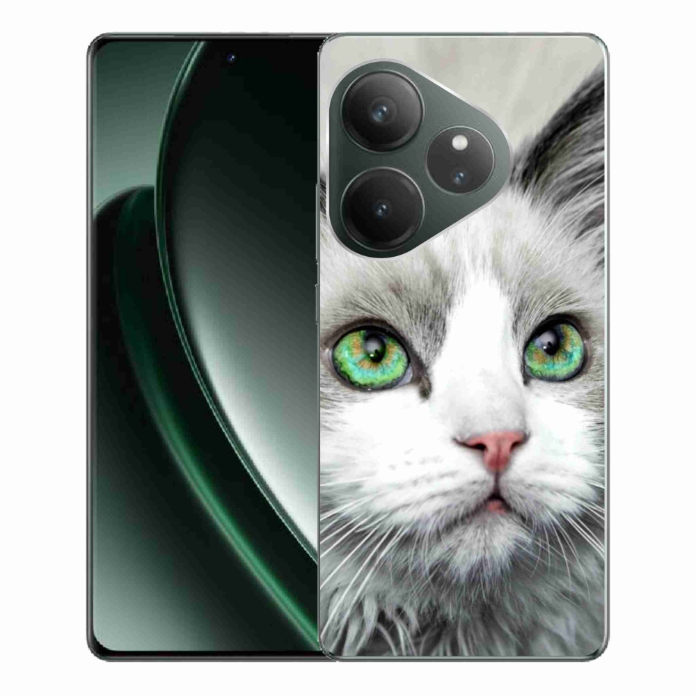 Gelový kryt mmCase na Realme GT 6 5G/GT 6T 5G - kočičí pohled