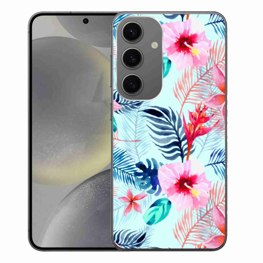 Gelový kryt mmCase na Samsung Galaxy S24+ - květiny