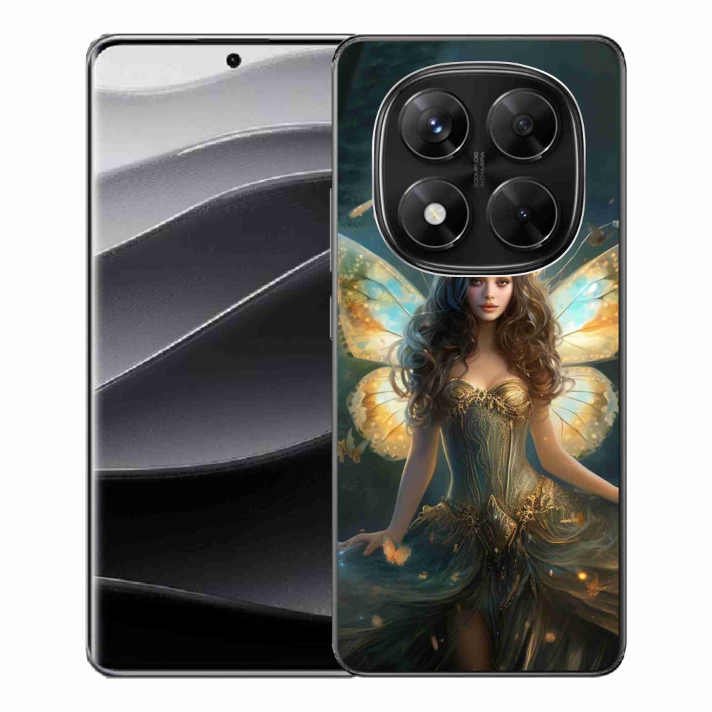 Gelový kryt mmCase na Xiaomi Redmi Note 14 Pro 5G/Poco X7 5G - motýlí žena