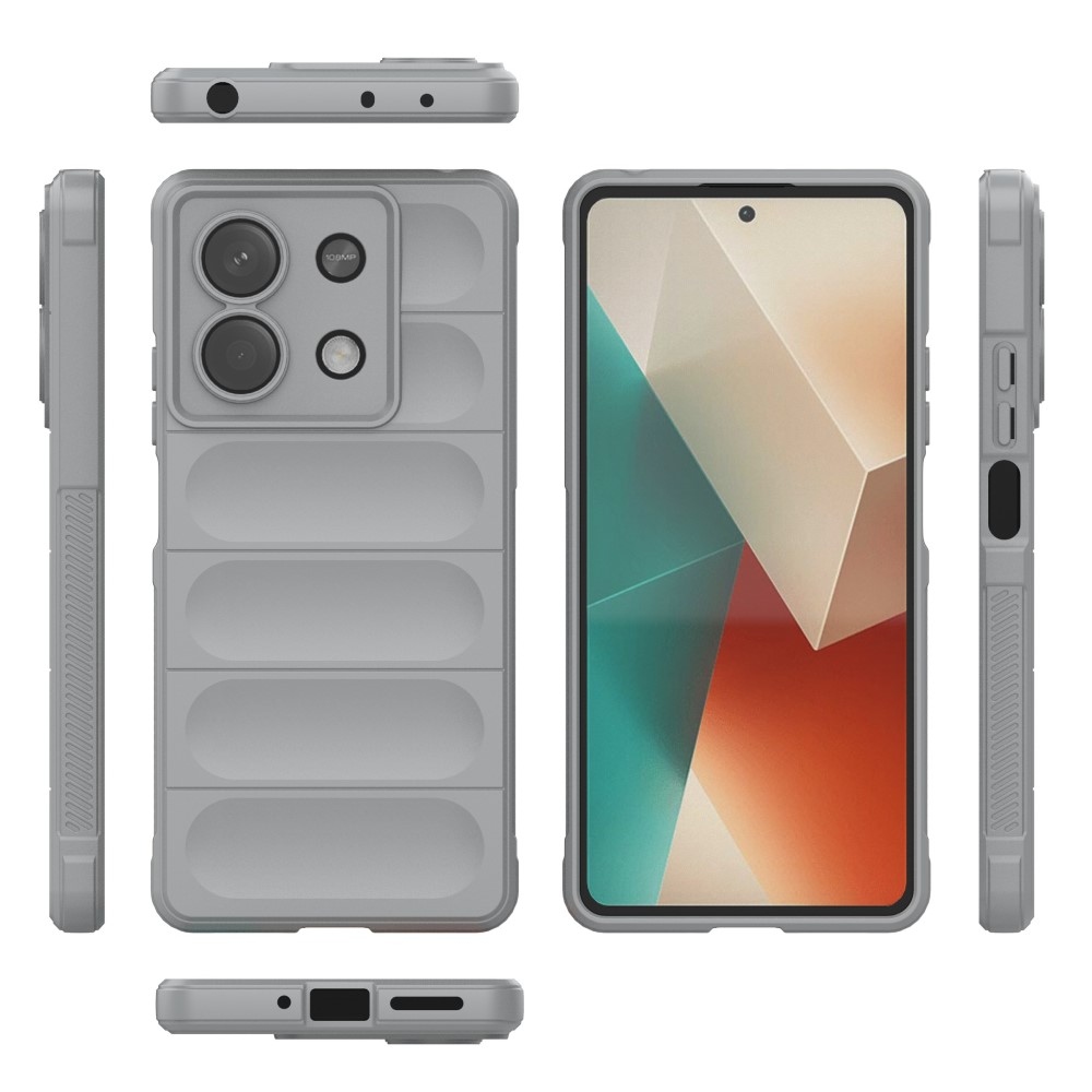 Rugg odolný gelový obal na Xiaomi Redmi Note 13 5G - světlešedý