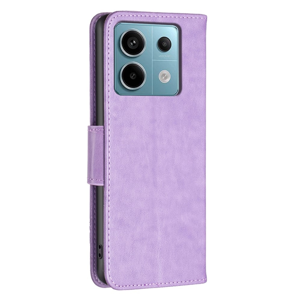 Butterfly knížkové pouzdro na Xiaomi Redmi Note 13 Pro 4G/Poco M6 Pro - světlefialové
