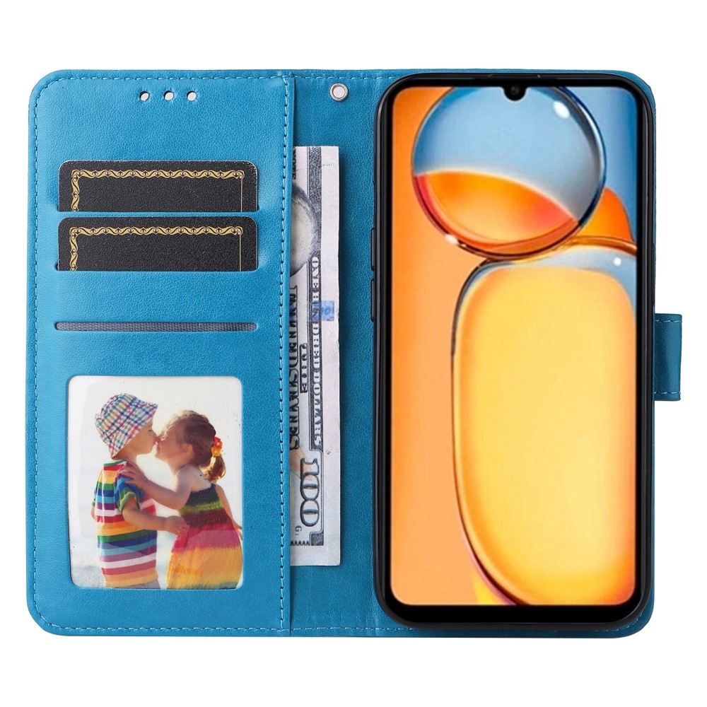 Sunflower knížkové pouzdro na Xiaomi Poco C65/Redmi 13C - modré