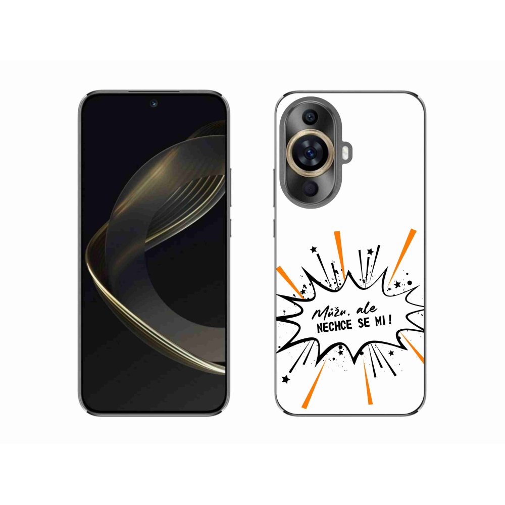 Gelový kryt mmCase na Huawei Nova 11 - vtipný text 11 bílé pozadí