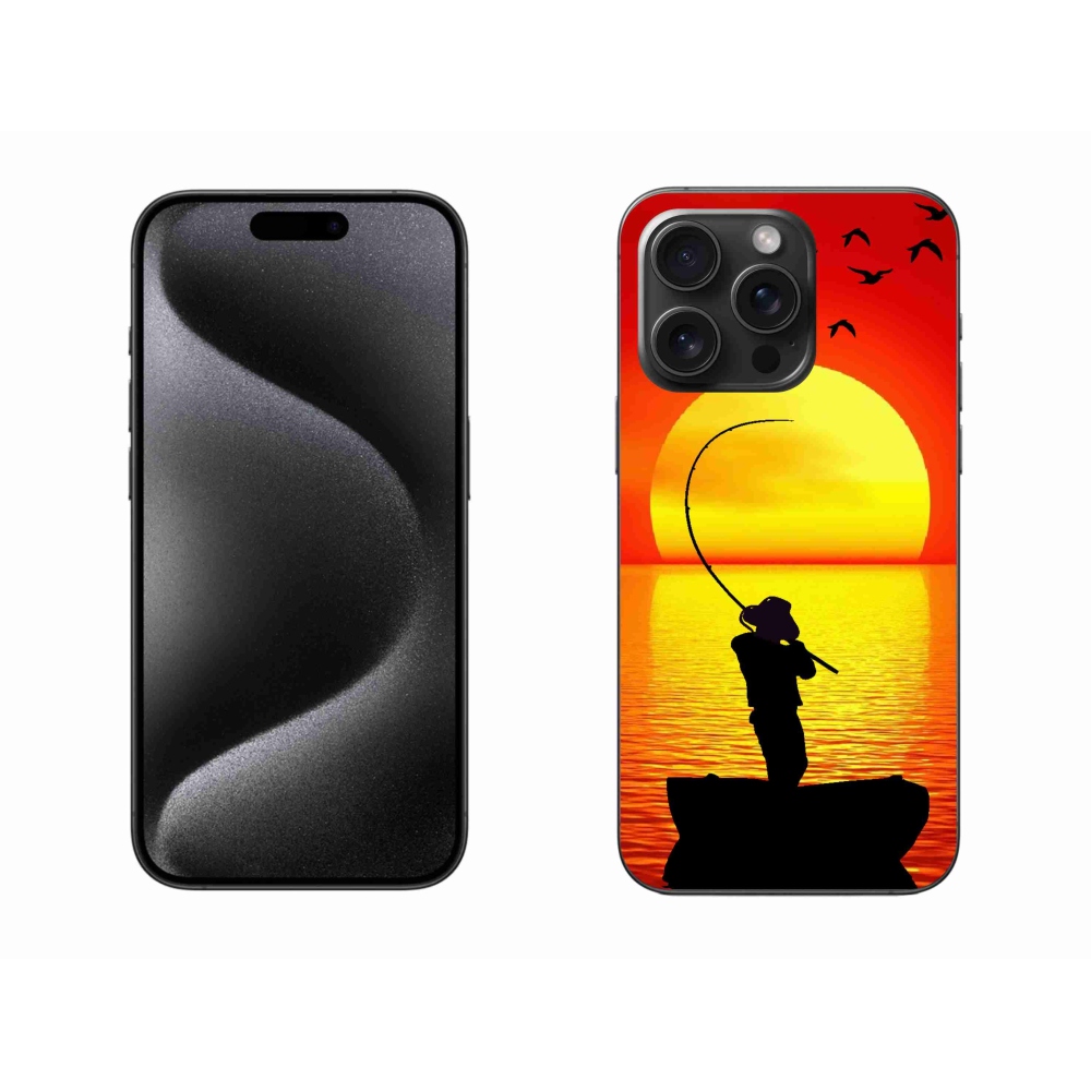 Gelový kryt mmCase na iPhone 15 Pro Max - rybaření