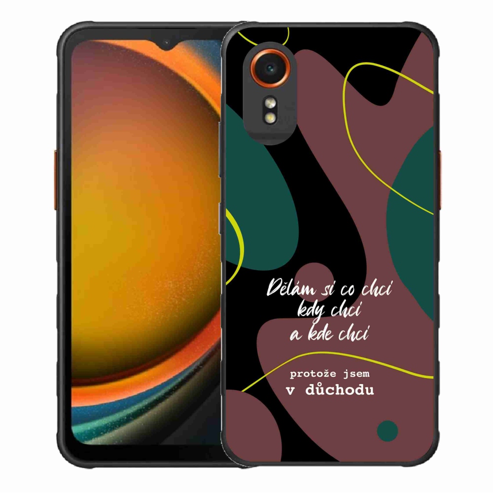 Gelový kryt mmCase na Samsung Galaxy Xcover 7 - vtipný text 10 černé pozadí