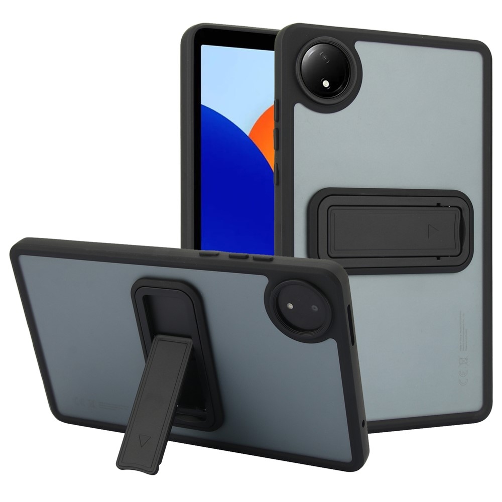 Skiny gelový obal s pevnými zády a výklopným stojánkem na Xiaomi Redmi Pad SE 8.7 - černý
