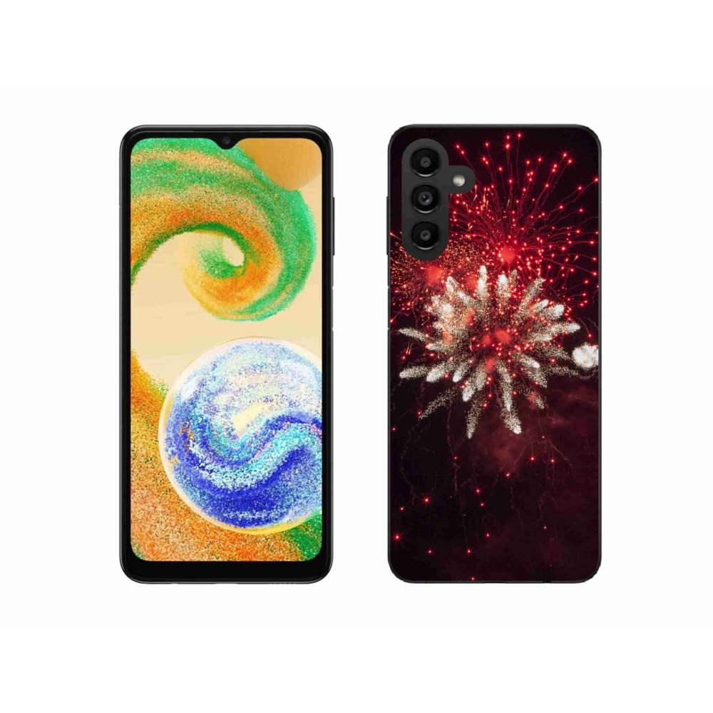Gelový kryt mmCase na Samsung Galaxy A04s (164.7x76.7x9.1mm) - ohňostroj