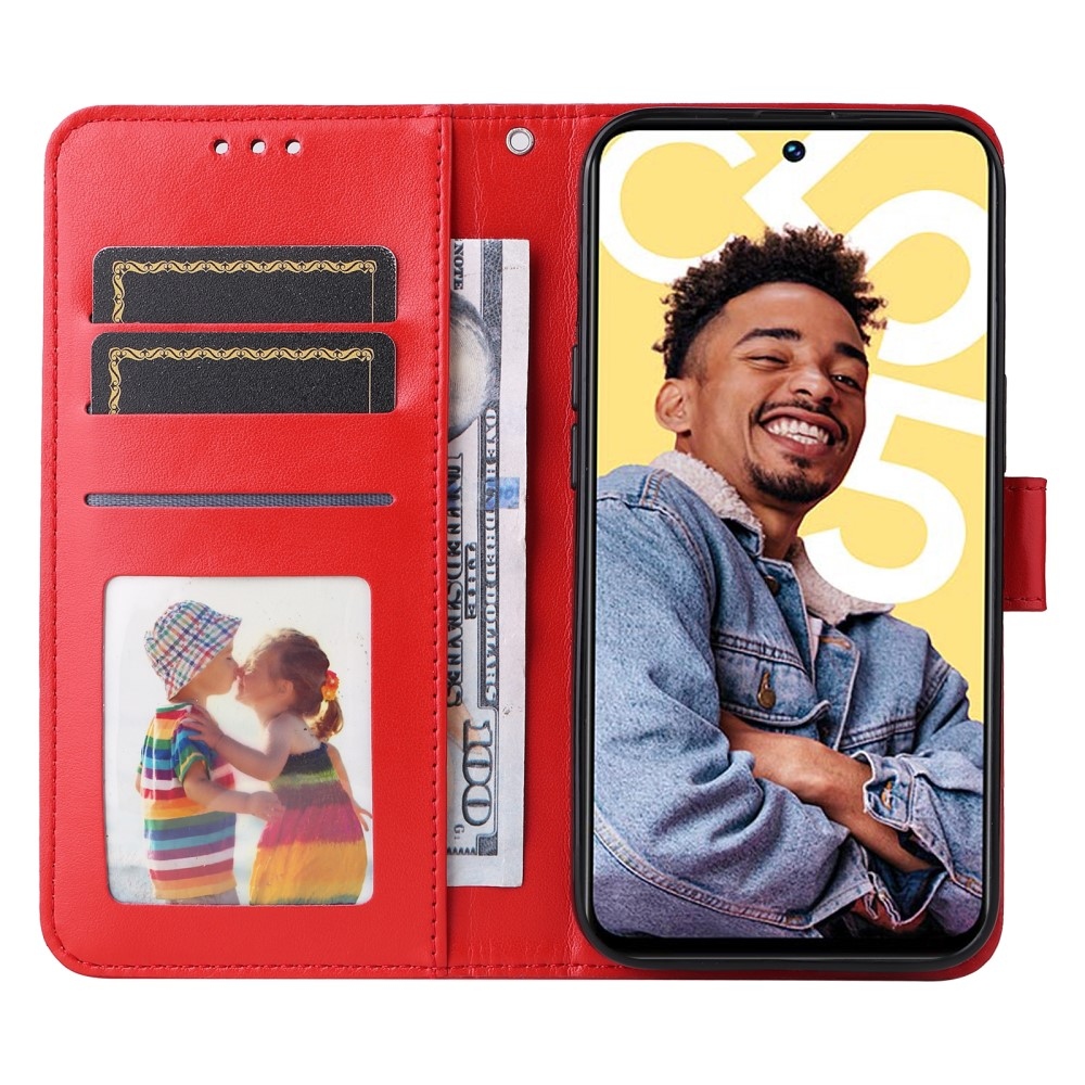 Sunflower knížkové pouzdro na Realme C55 - červené